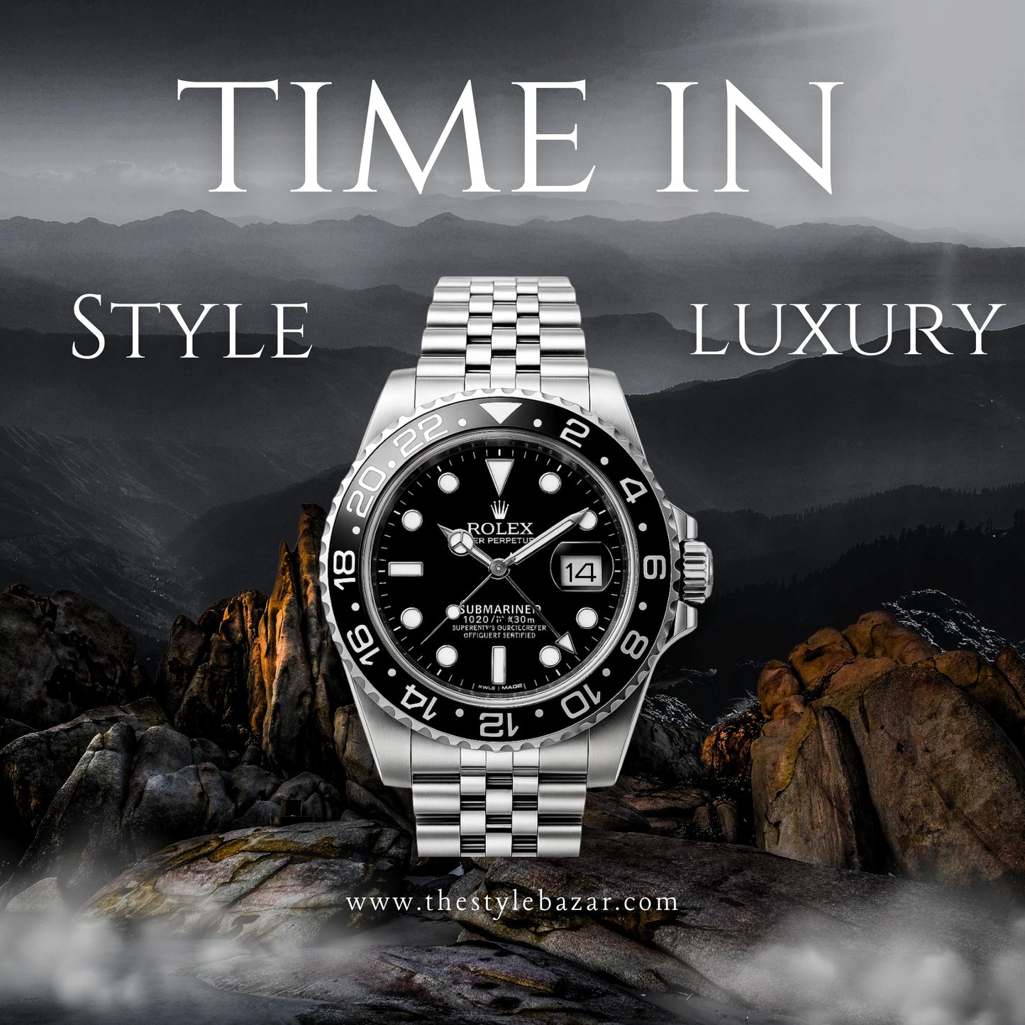 Submariner | Silver Chain | Black Dial